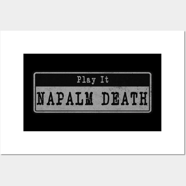 Napalm Death // Vintage Fanart Wall Art by j.adevelyn